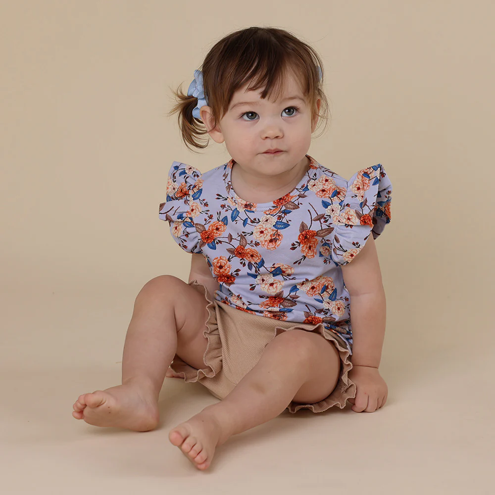 Vintage Blossom Organic T-Shirt with Frill - Image 5