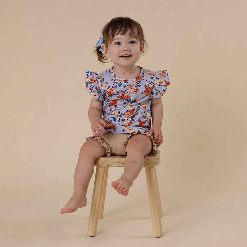 Vintage Blossom Organic T-Shirt with Frill - Image 6