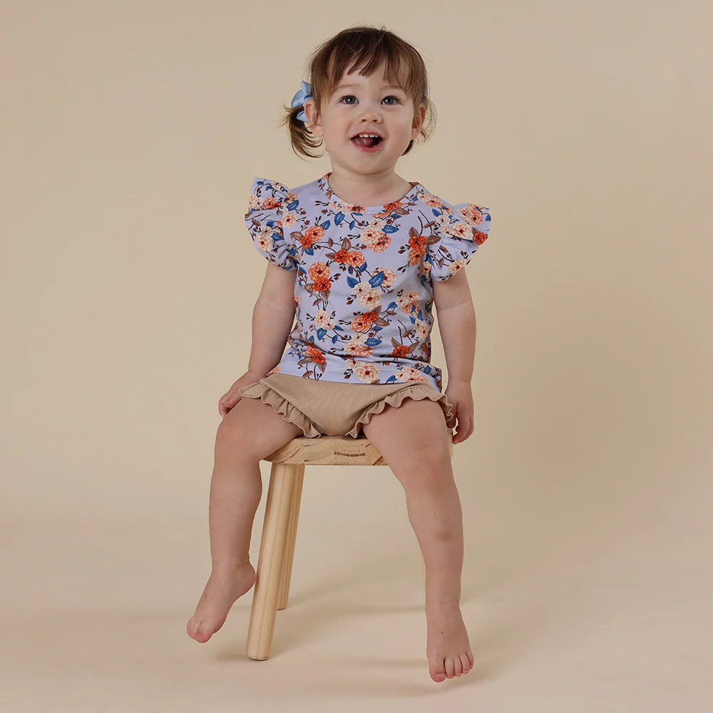 Vintage Blossom Organic T-Shirt with Frill - Image 7