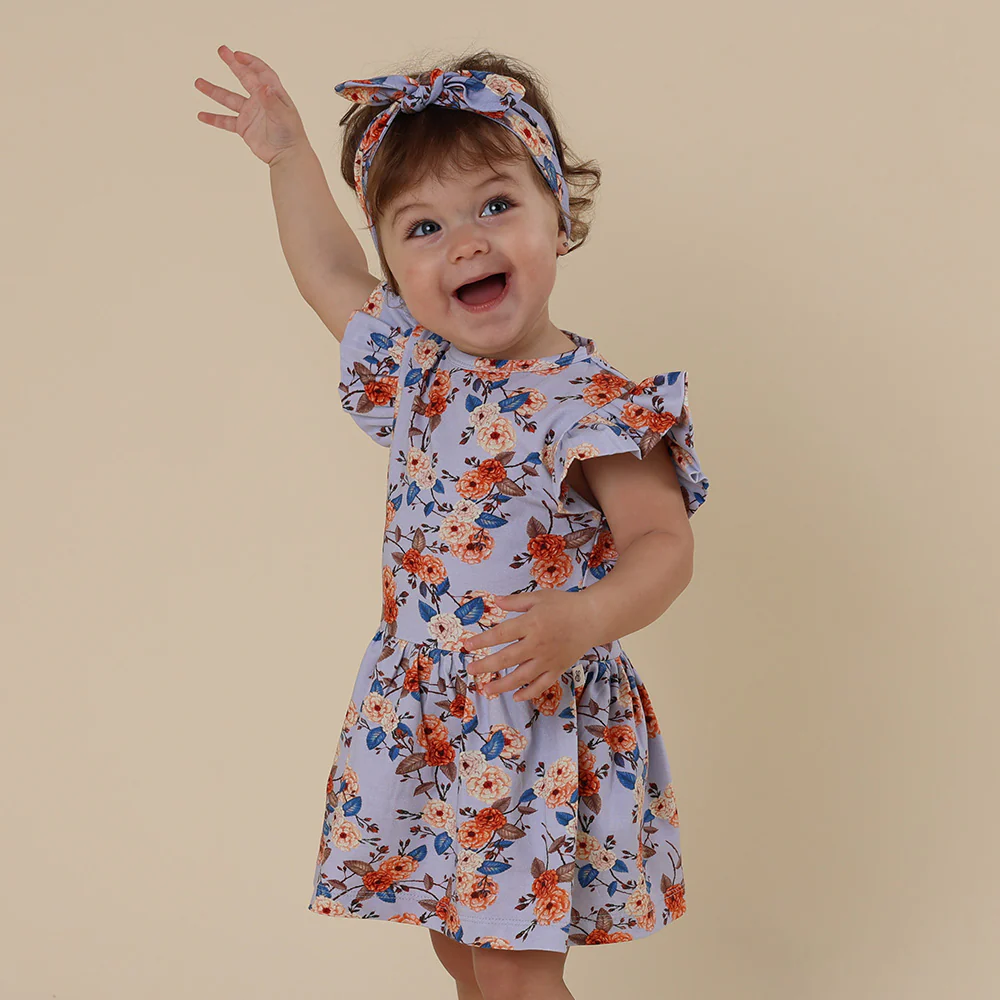 Vintage Blossom Short Sleeve Organic Dress - Image 4