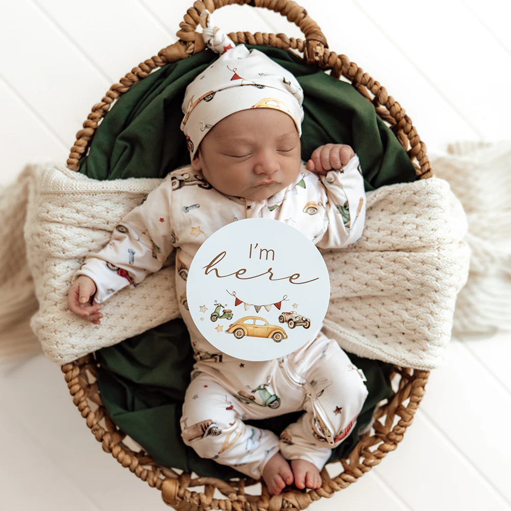 Vintage Cars Organic Snugglesuit Convertible Romper - Image 6