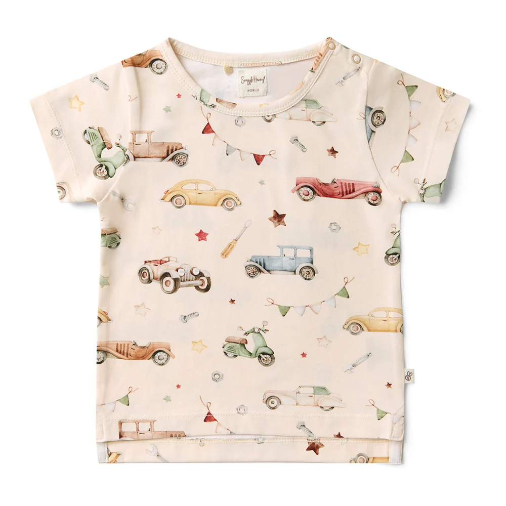 Vintage Cars Organic T-Shirt - Image 2