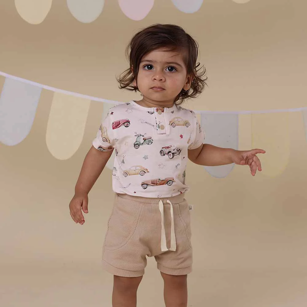 Vintage Cars Short Sleeve Organic Bodysuit - Image 13