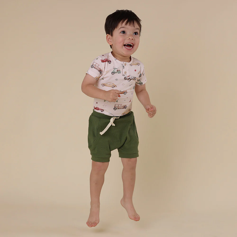 Vintage Cars Short Sleeve Organic Bodysuit - Image 17