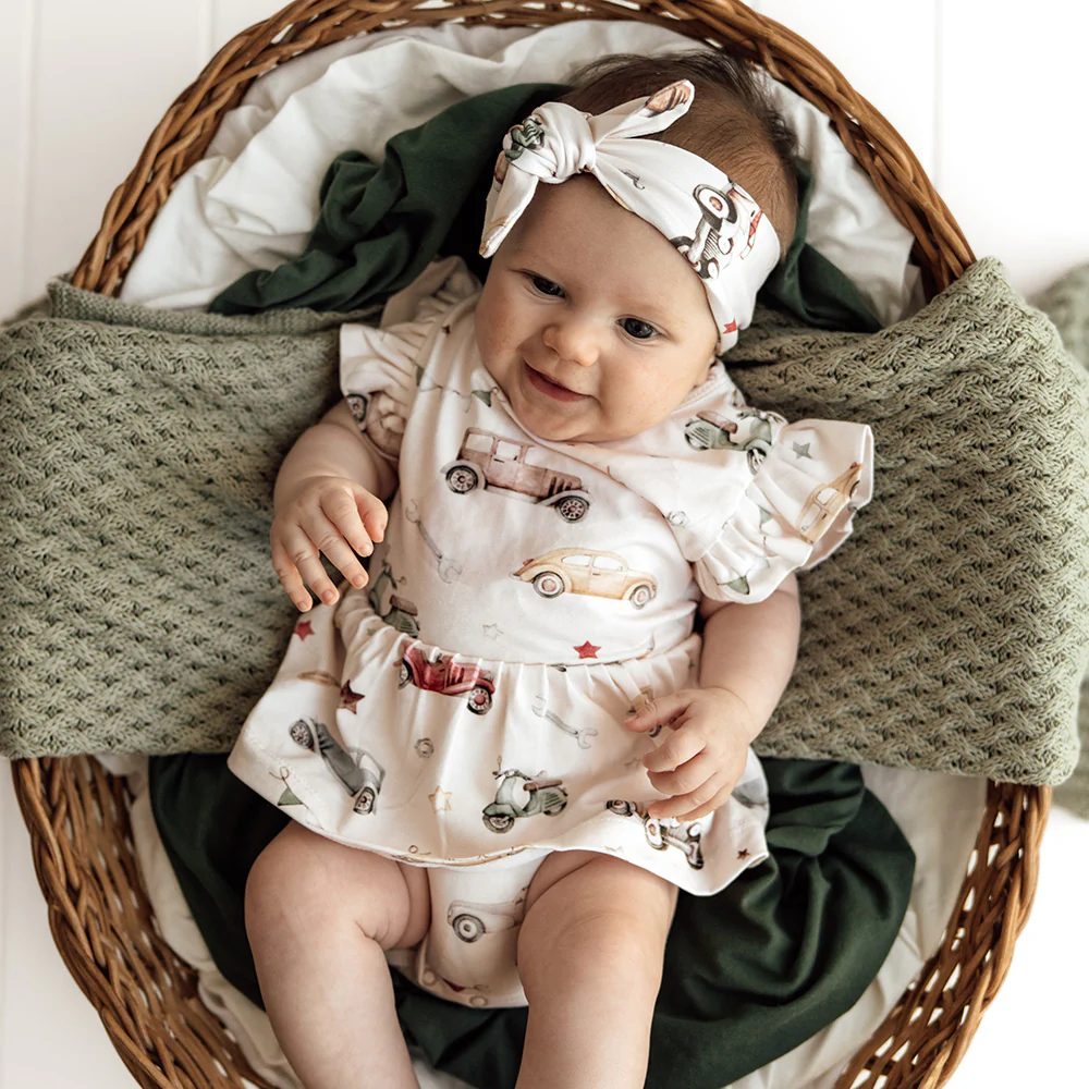 Vintage Cars Short Sleeve Organic Dress - Image 7
