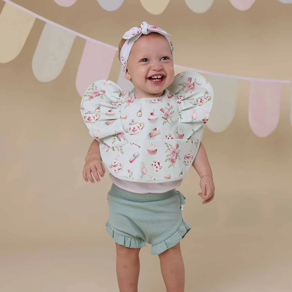 White Rabbit Frill Snuggle Bib - Image 3