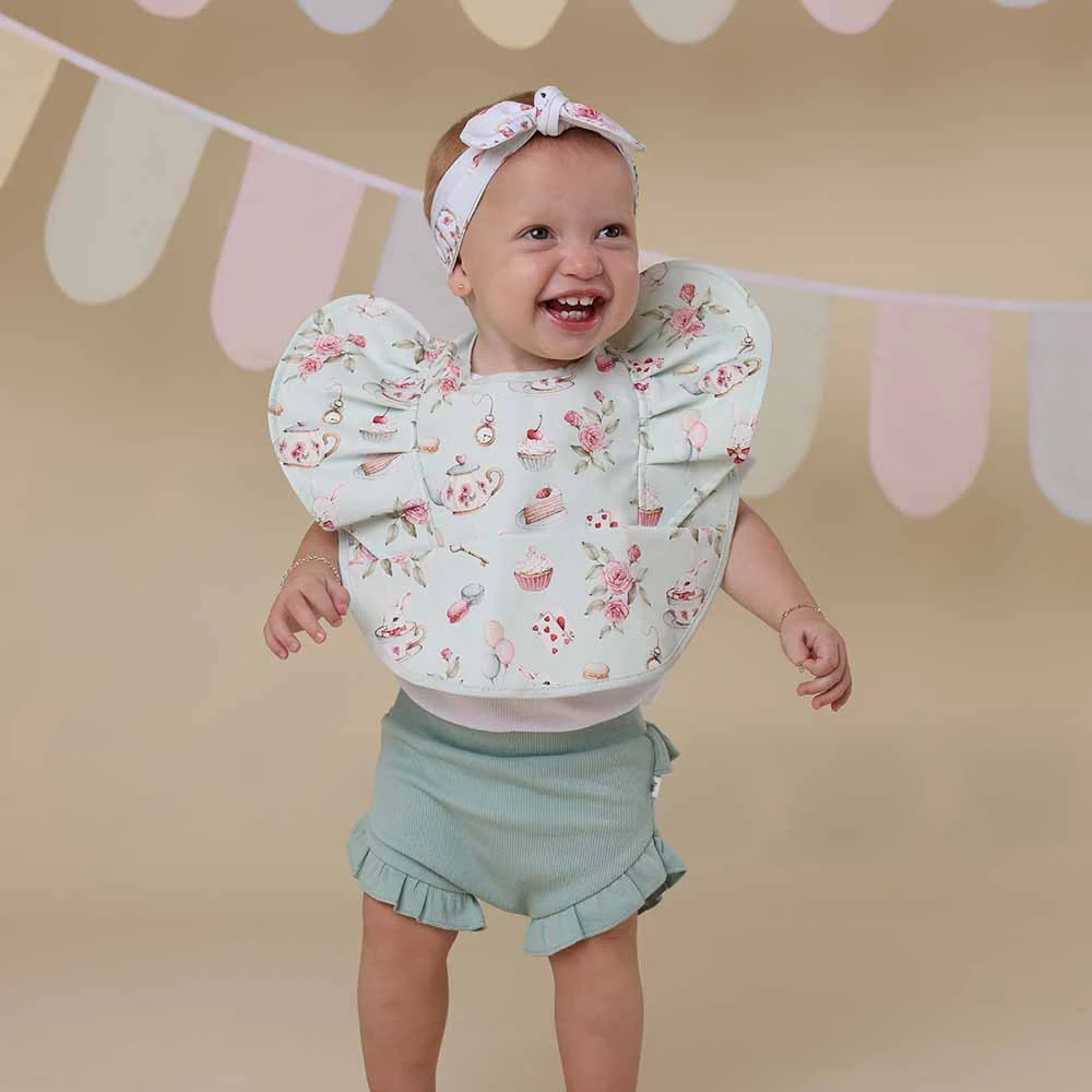 White Rabbit Frill Snuggle Bib - Image 5