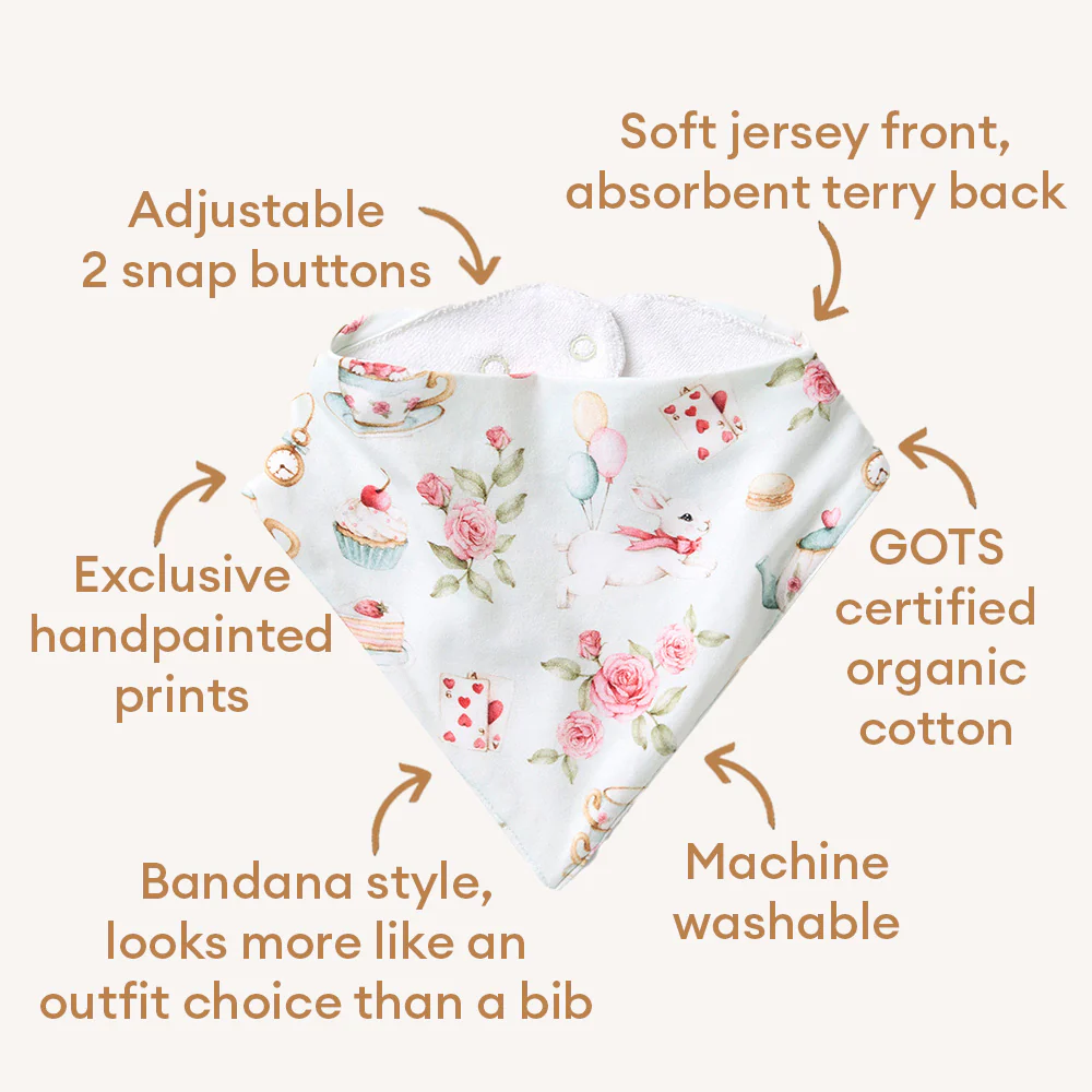 White Rabbit Organic Dribble Bib - Image 4