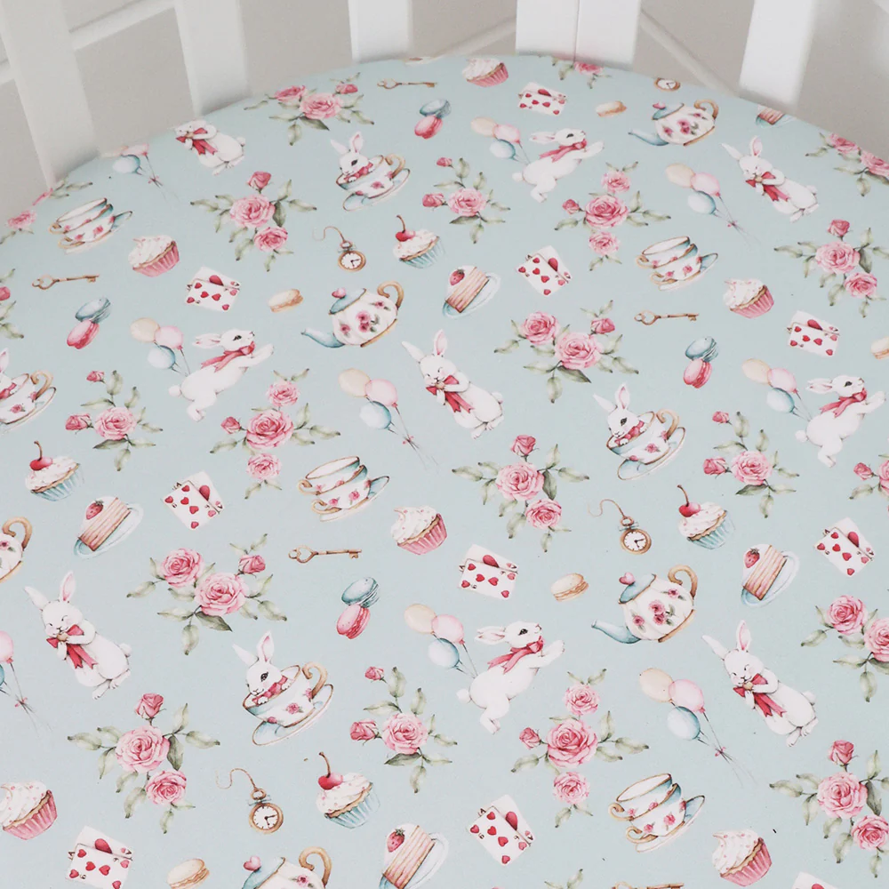 White Rabbit Organic Fitted Cot Sheet - Image 2