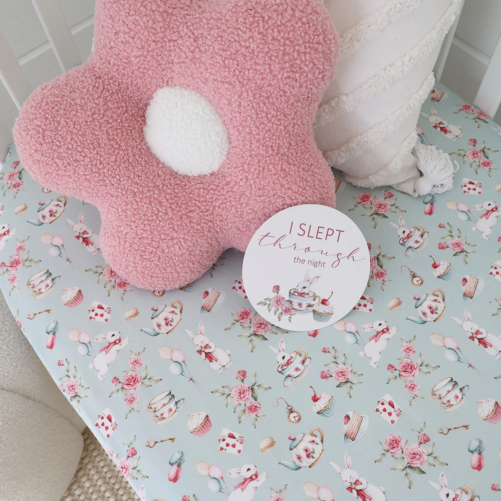 White Rabbit Organic Fitted Cot Sheet - Image 4