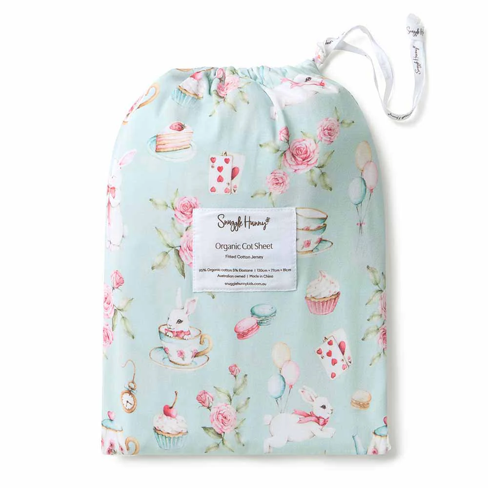White Rabbit Organic Fitted Cot Sheet - Image 6