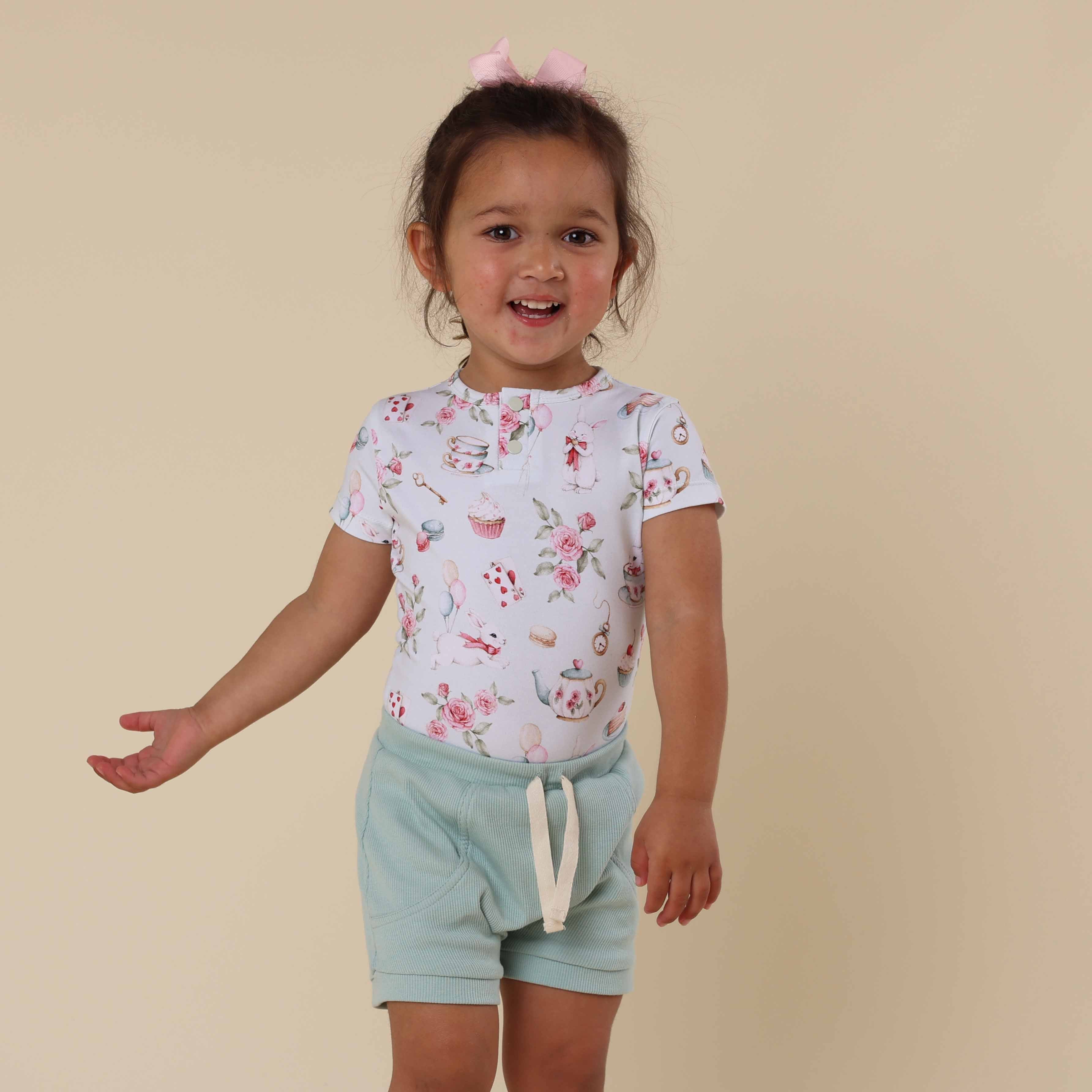 White Rabbit Short Sleeve Organic Bodysuit - Image 16