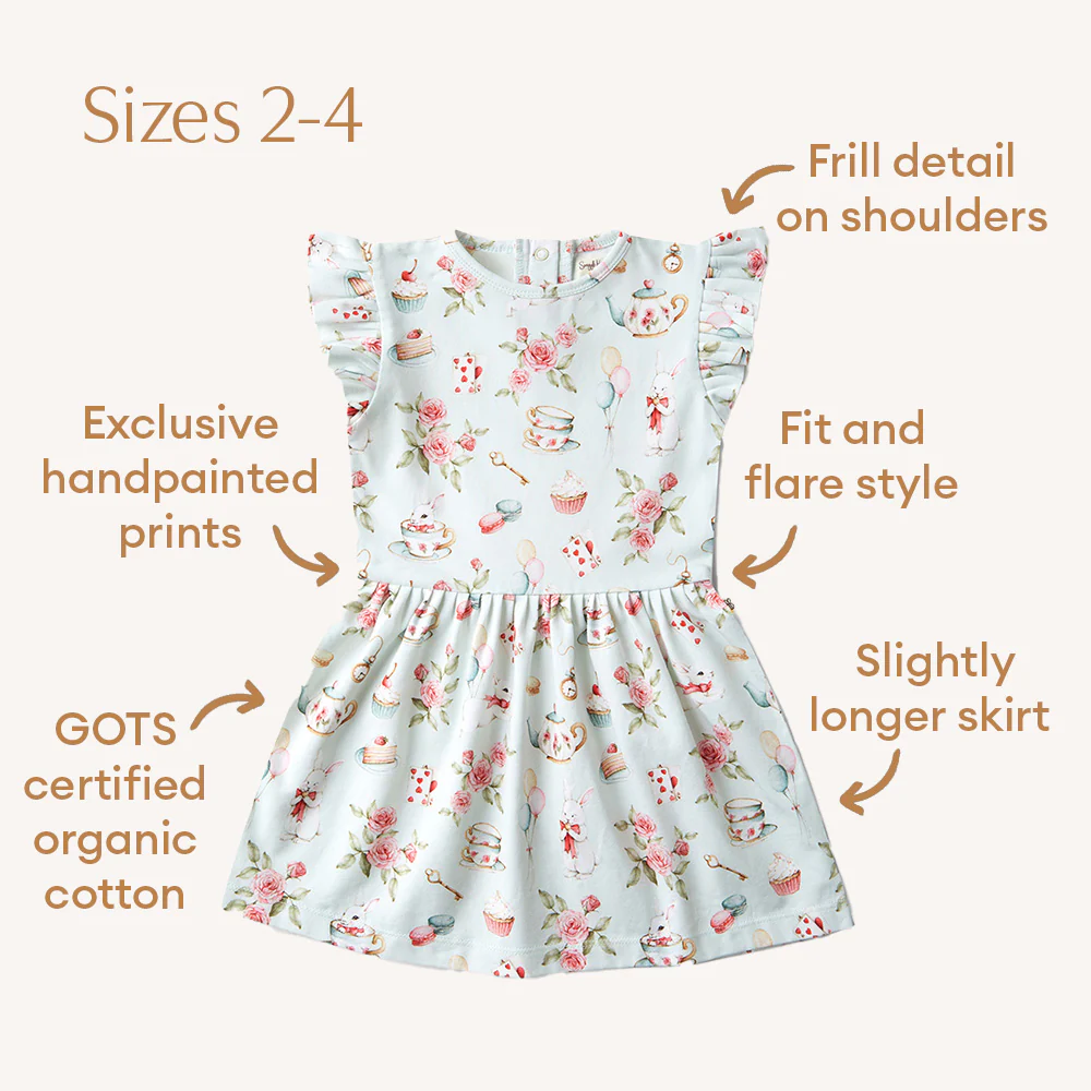 White Rabbit Short Sleeve Organic Dress - Image 10