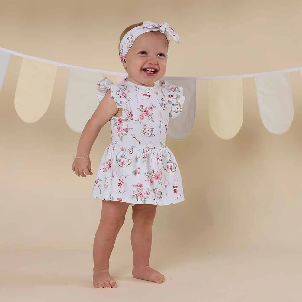 White Rabbit Short Sleeve Organic Dress - Image 13