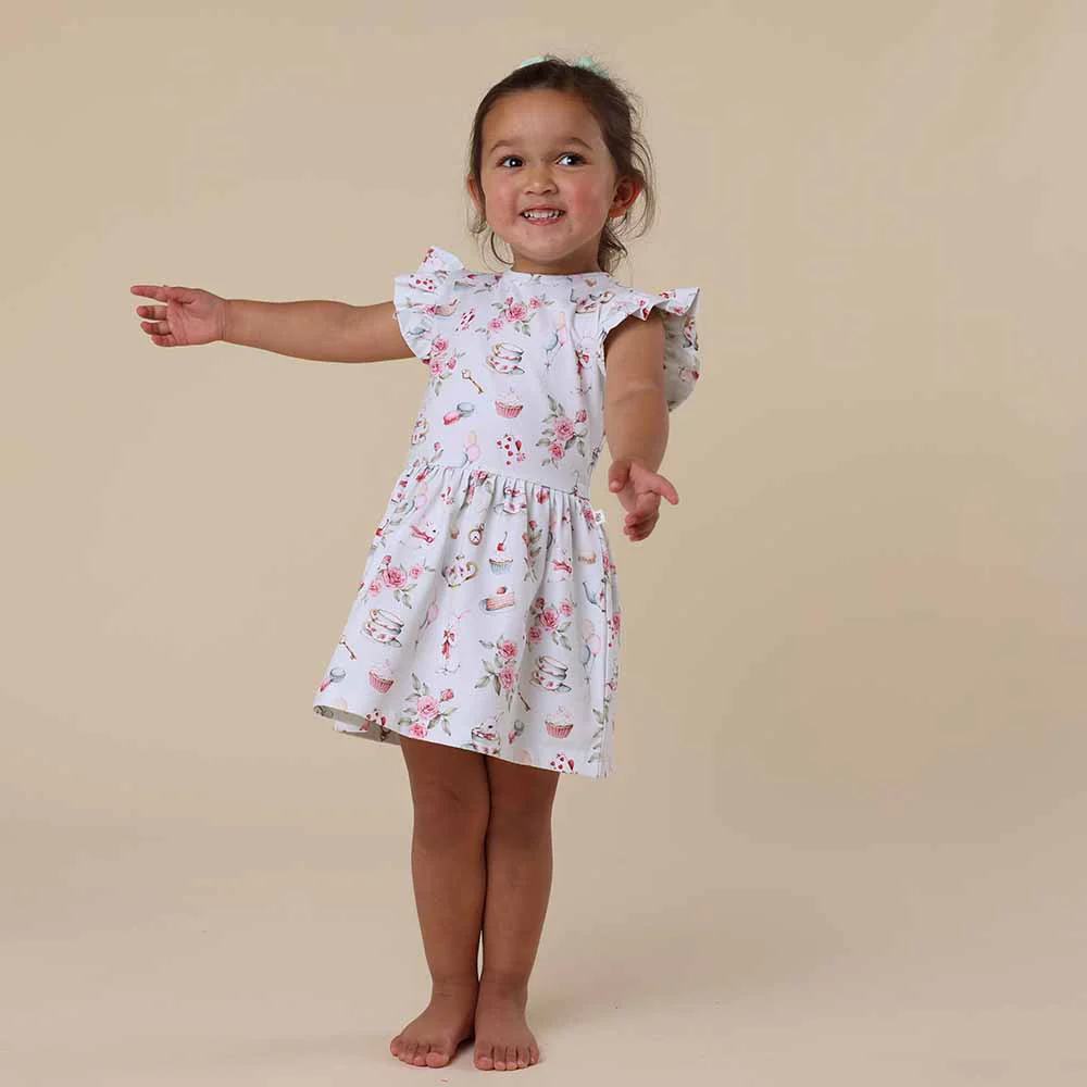 White Rabbit Short Sleeve Organic Dress - Image 14