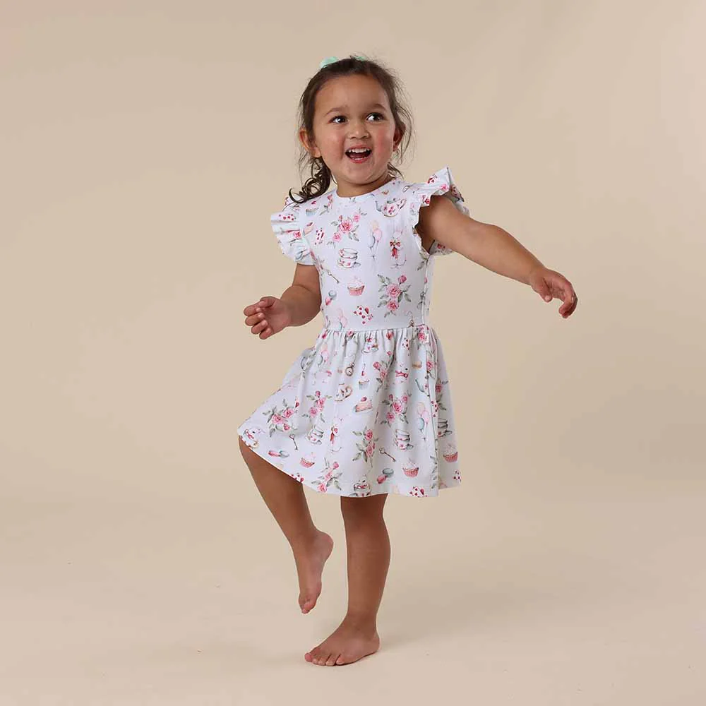 White Rabbit Short Sleeve Organic Dress - Image 16