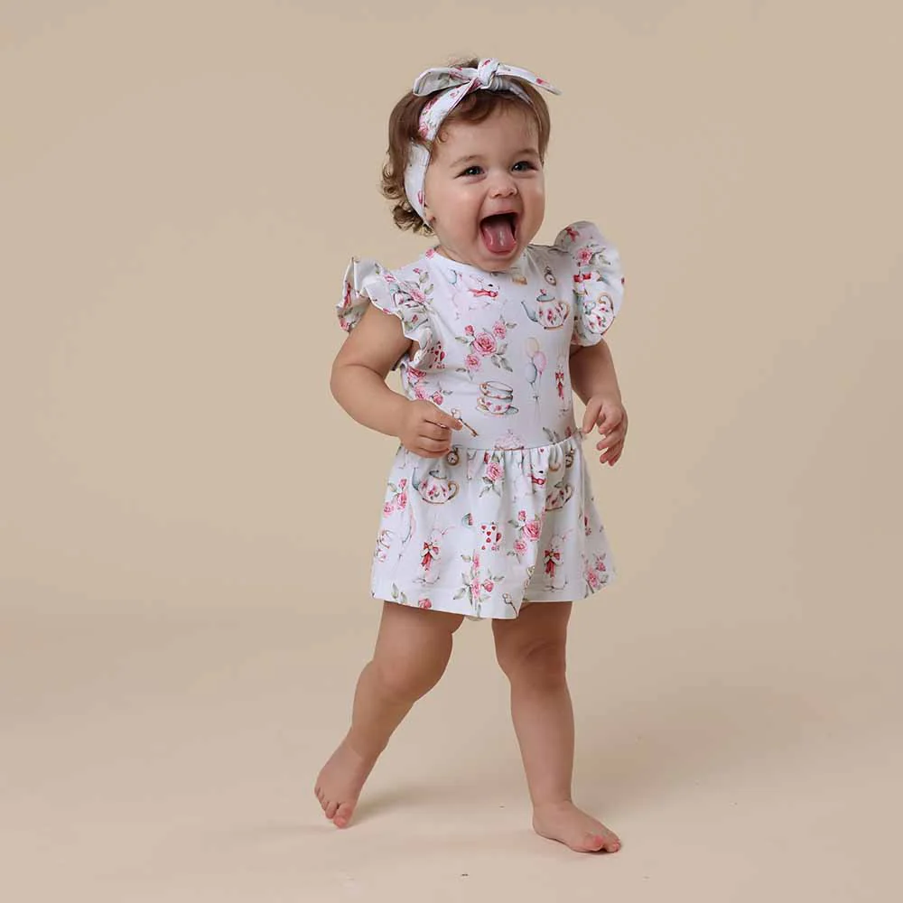 White Rabbit Short Sleeve Organic Dress - Image 17