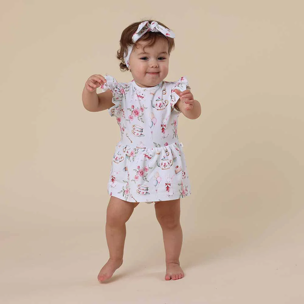 White Rabbit Short Sleeve Organic Dress - Image 18
