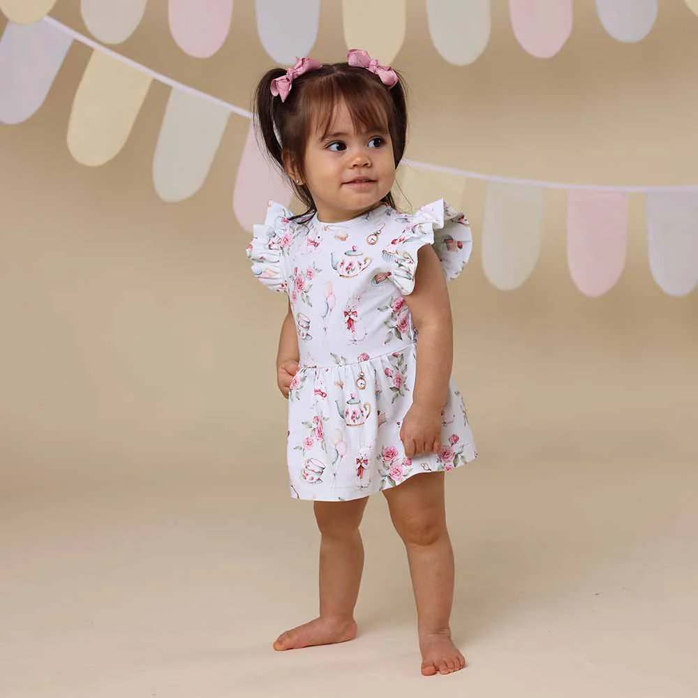 White Rabbit Short Sleeve Organic Dress - Image 5