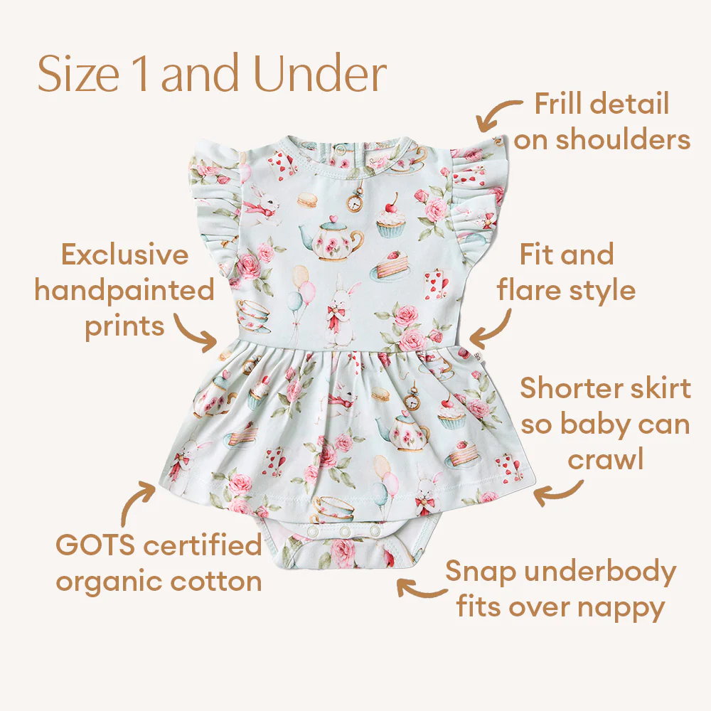 White Rabbit Short Sleeve Organic Dress - Image 6