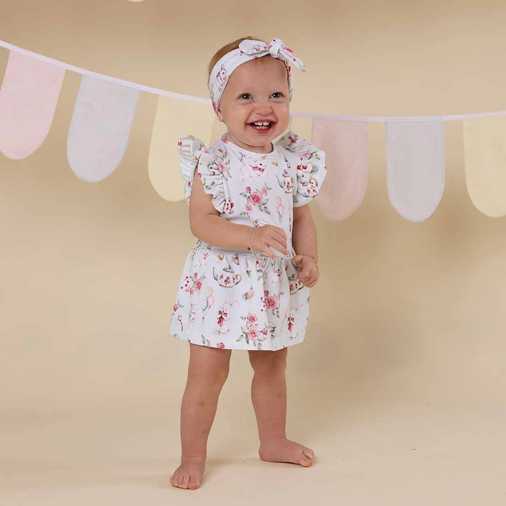 White Rabbit Short Sleeve Organic Dress - Image 7