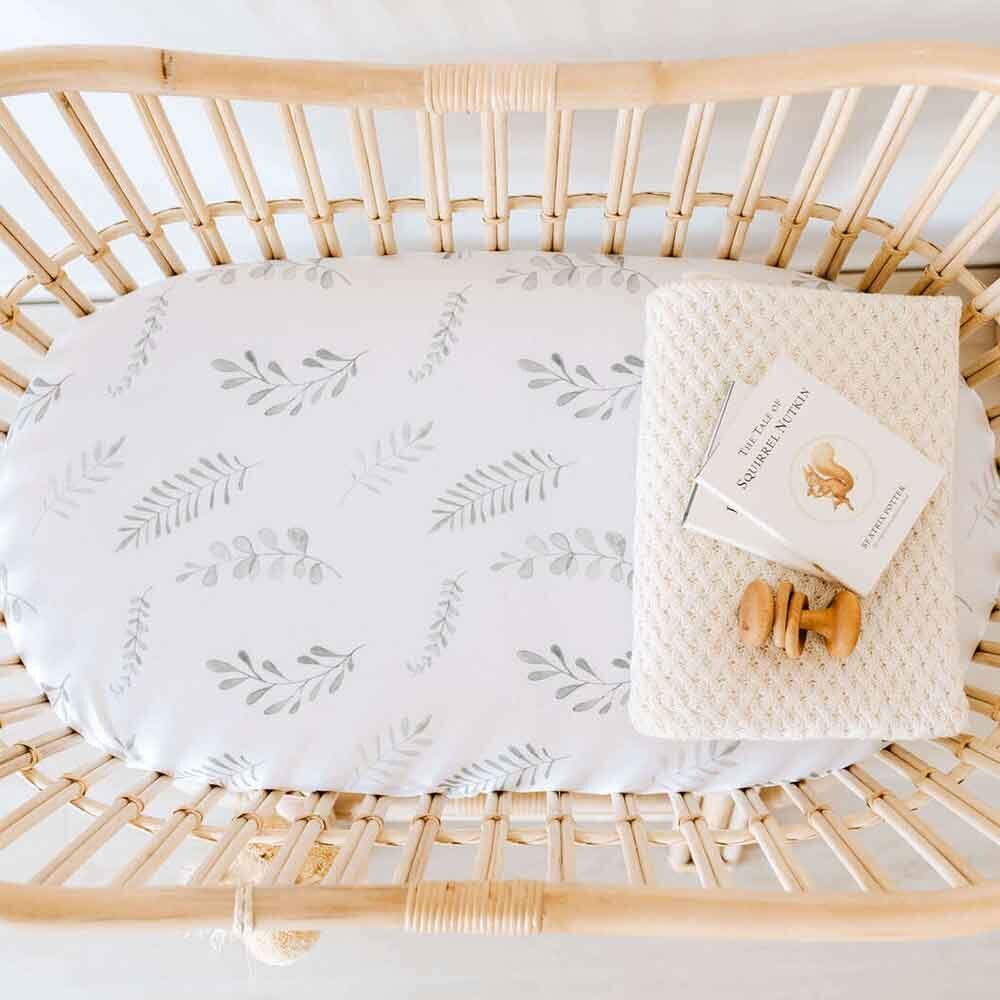 Wild Fern Organic Bassinet Sheet / Change Pad Cover - Image 8