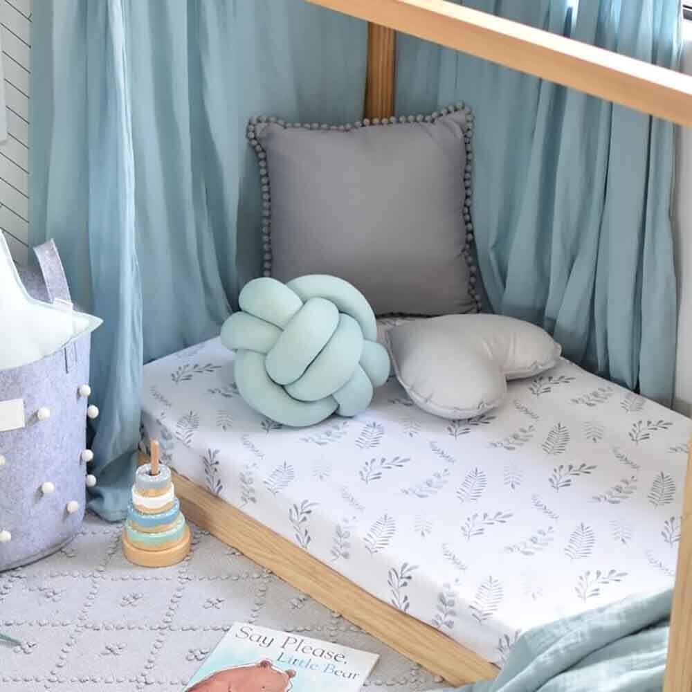 Wild Fern Organic Fitted Cot Sheet - Image 5