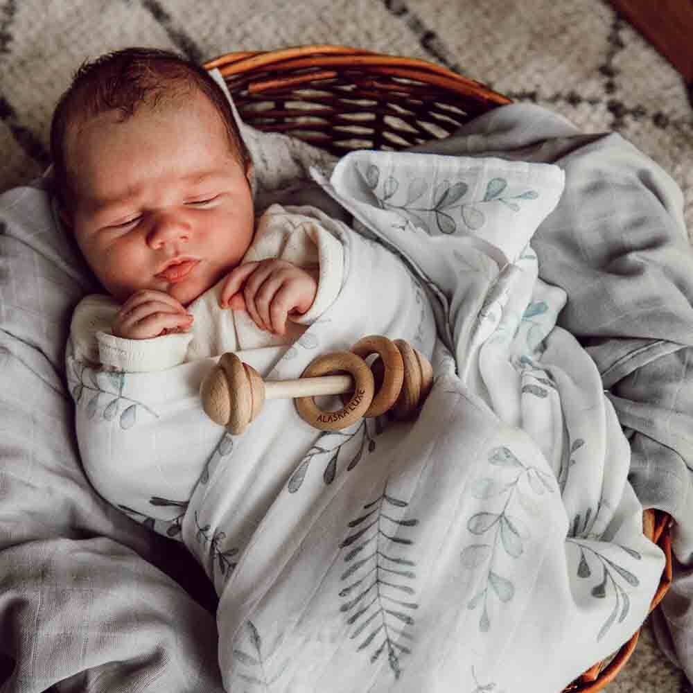 Wild Fern Organic Muslin Wrap - Image 4