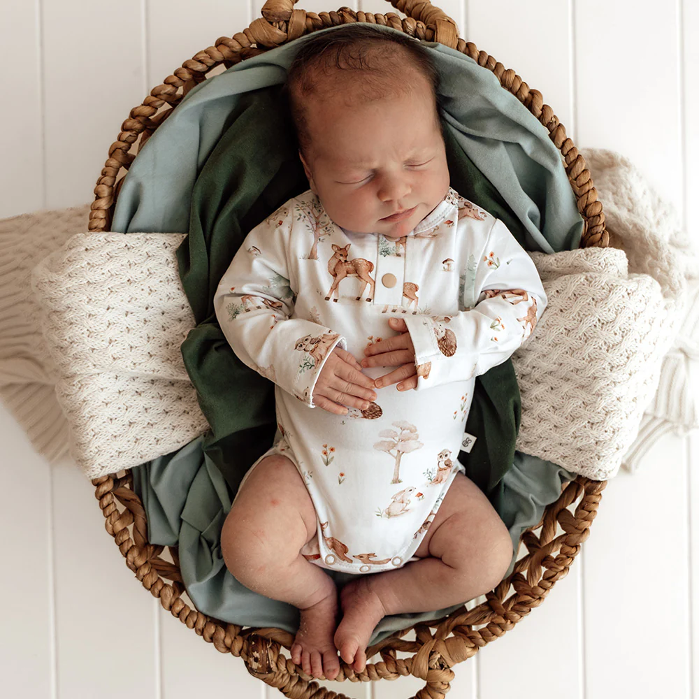 Woodland Tales Long Sleeve Organic Bodysuit - Image 12