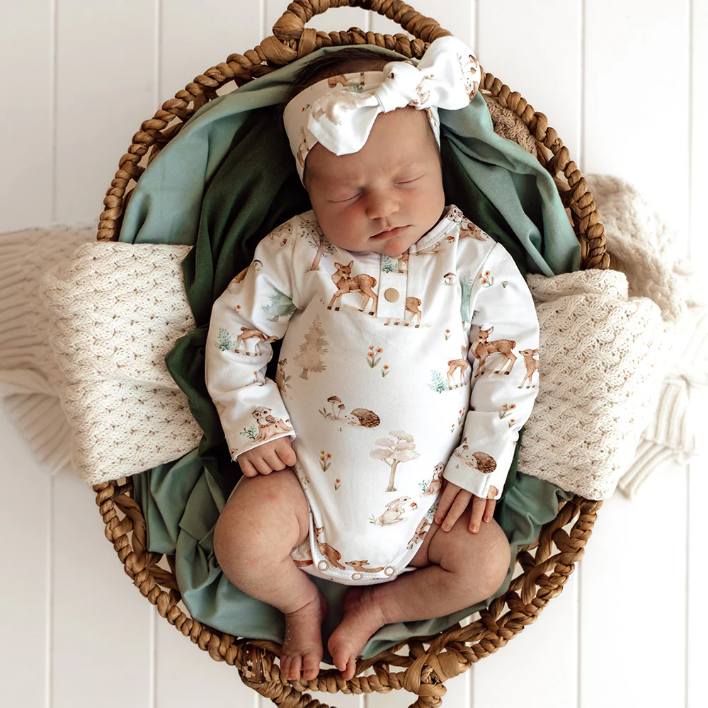 Woodland Tales Long Sleeve Organic Bodysuit - Image 5