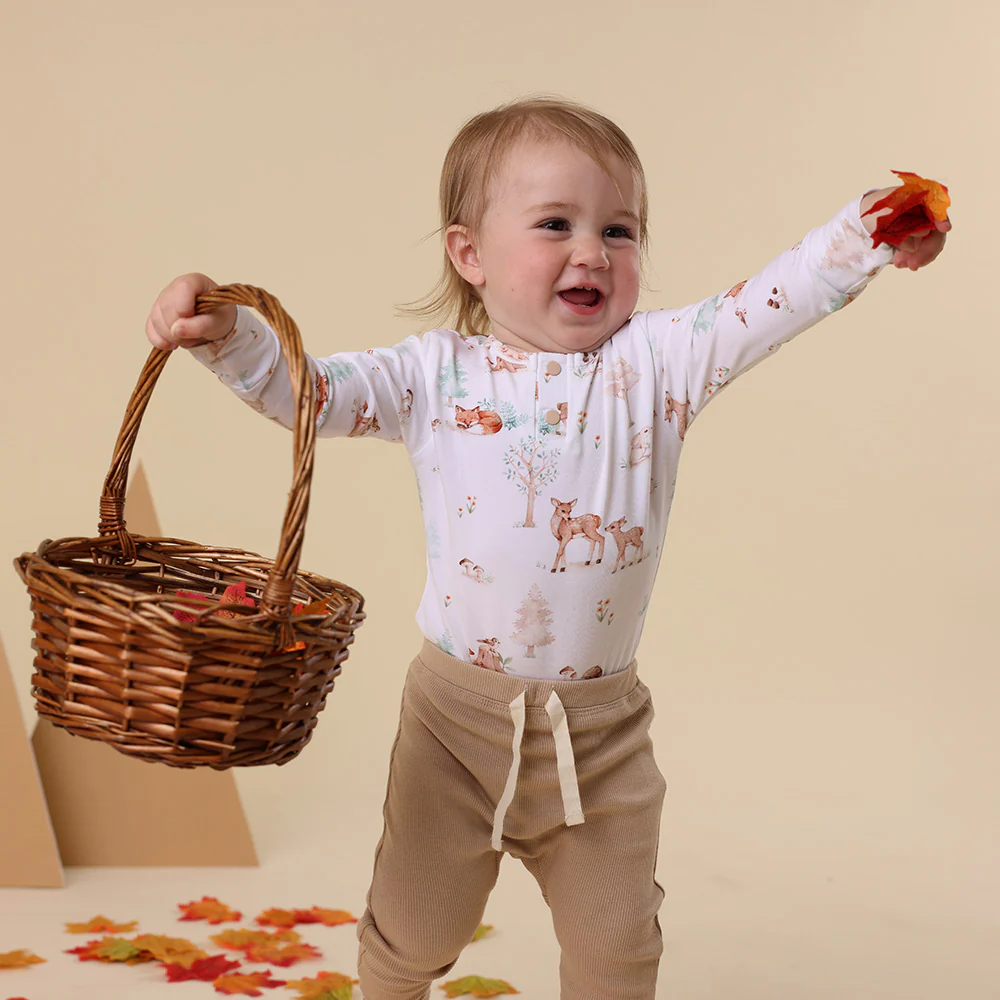 Woodland Tales Long Sleeve Organic Bodysuit - Image 7