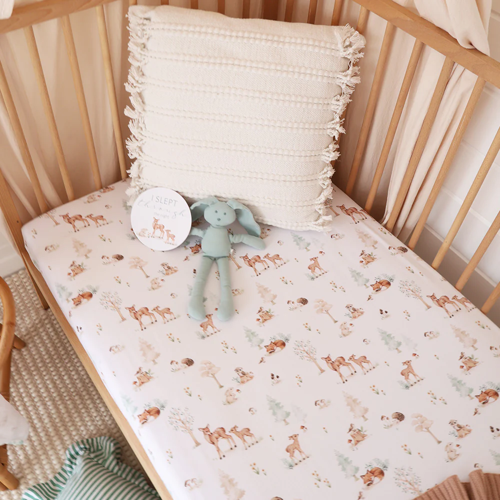 Woodland Tales Organic Fitted Cot Sheet - Image 3