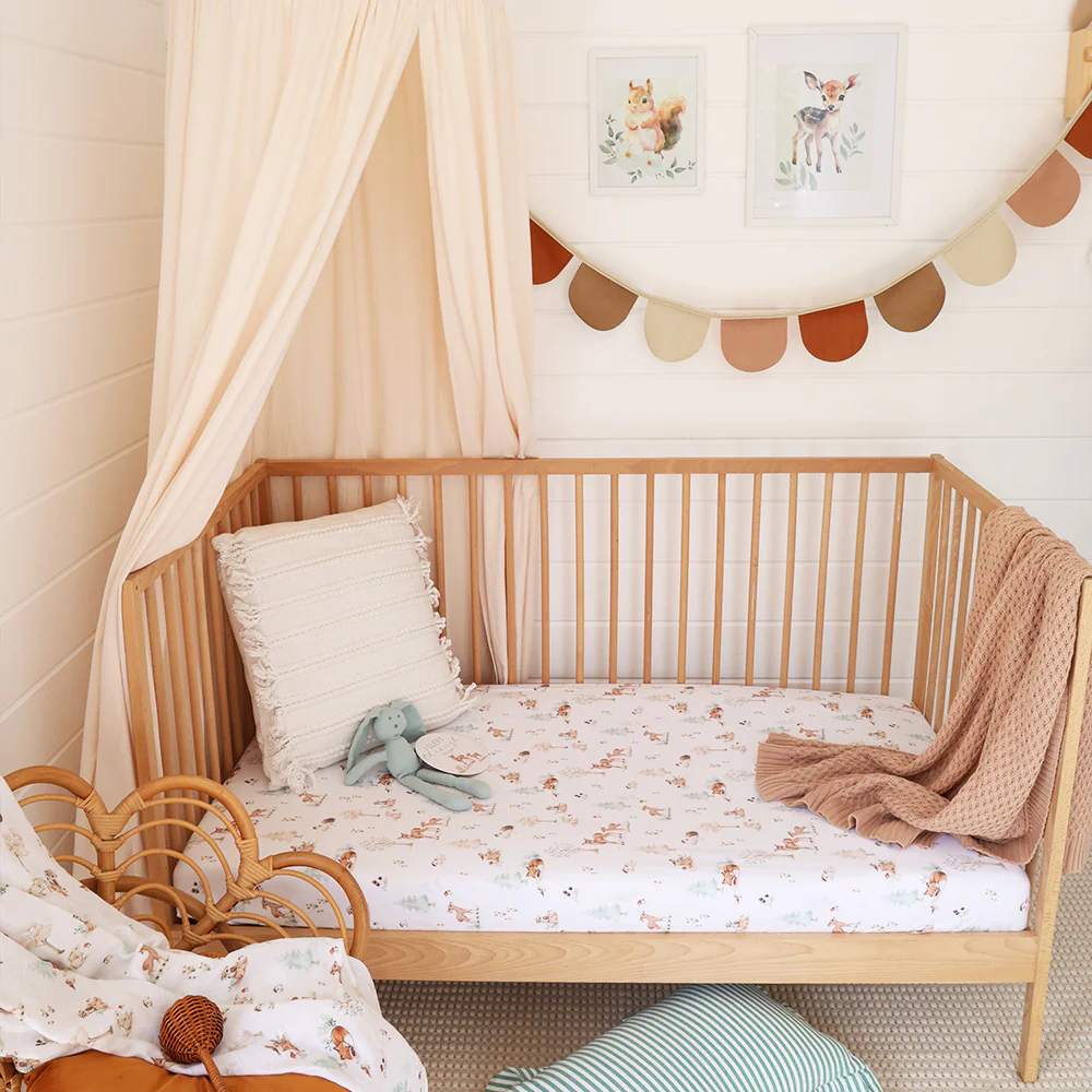 Woodland Tales Organic Fitted Cot Sheet - Image 4