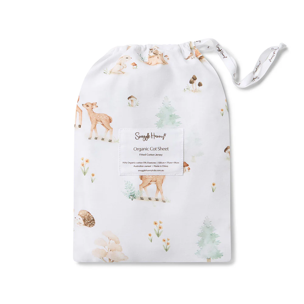 Woodland Tales Organic Fitted Cot Sheet - Image 7