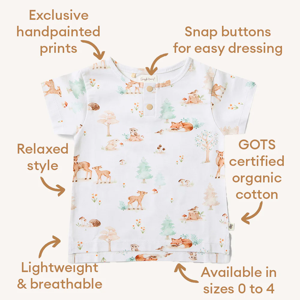Woodland Tales Organic Short Sleeve Top - Image 5
