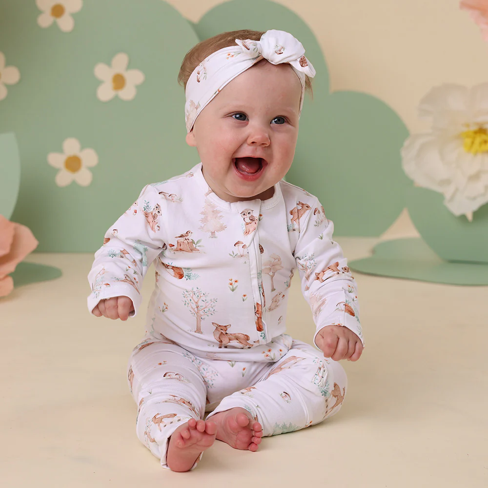 Woodland Tales Organic Snugglesuit Convertible Romper - Image 10