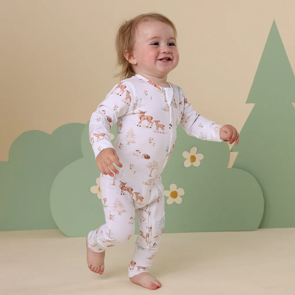 Woodland Tales Organic Snugglesuit Convertible Romper - Image 11