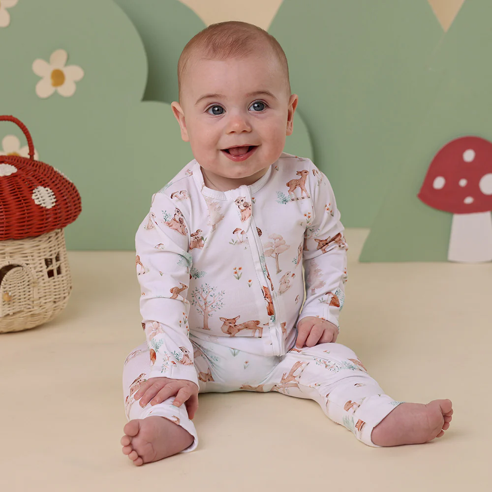 Woodland Tales Organic Snugglesuit Convertible Romper - Image 12
