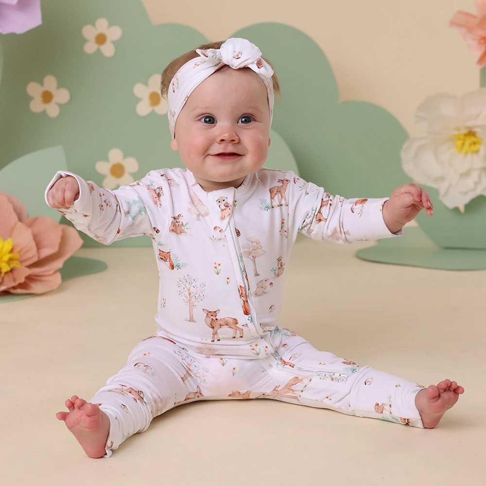 Woodland Tales Organic Snugglesuit Convertible Romper - Image 3