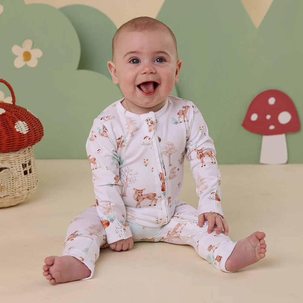 Woodland Tales Organic Snugglesuit Convertible Romper - Image 4
