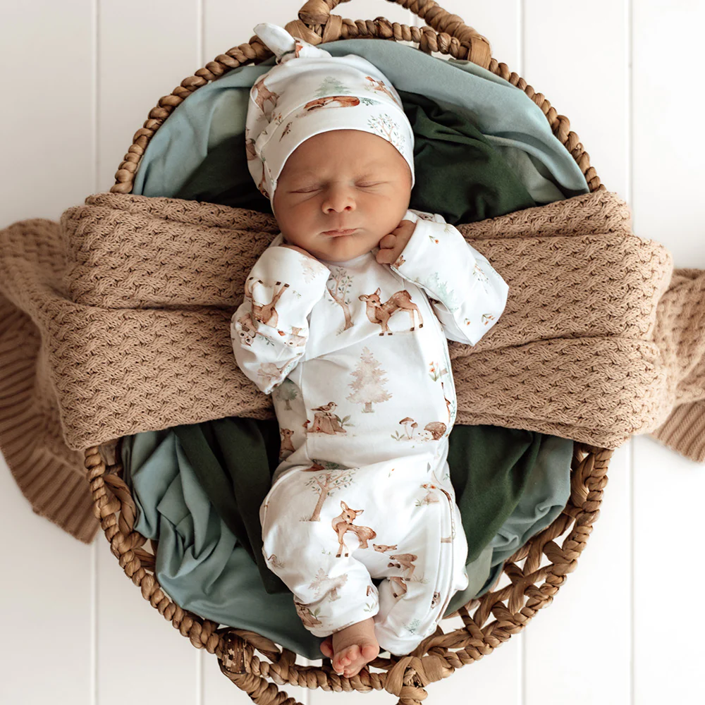 Woodland Tales Organic Snugglesuit Convertible Romper - Image 5