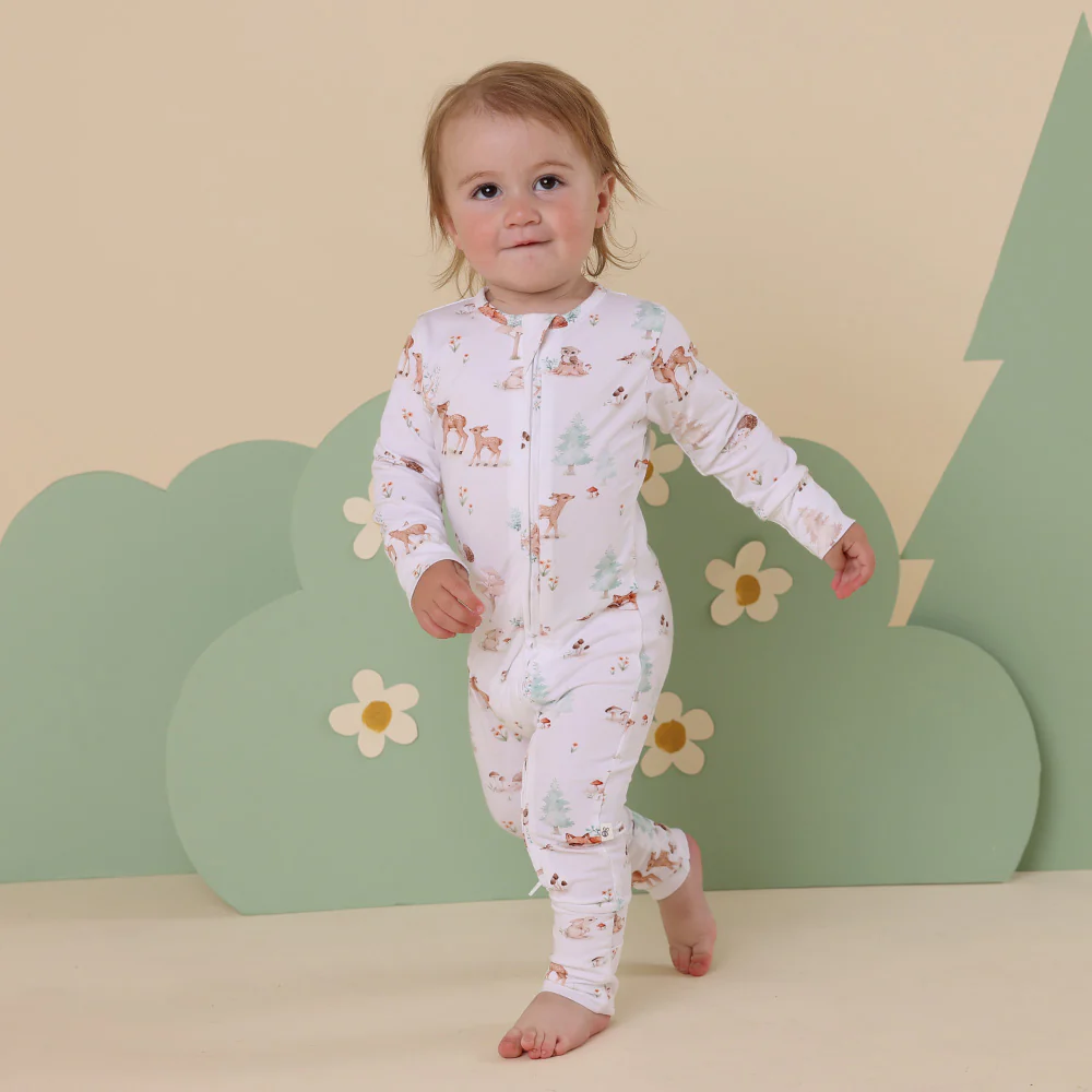 Woodland Tales Organic Snugglesuit Convertible Romper - Image 6