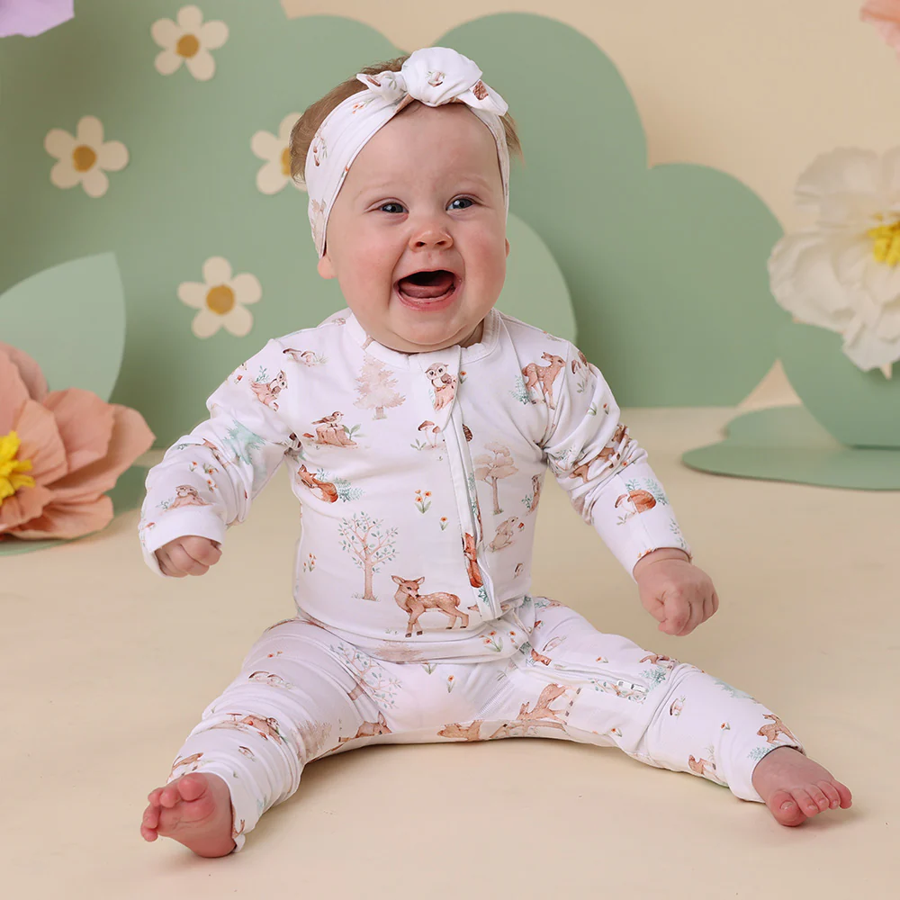 Woodland Tales Organic Snugglesuit Convertible Romper - Image 8