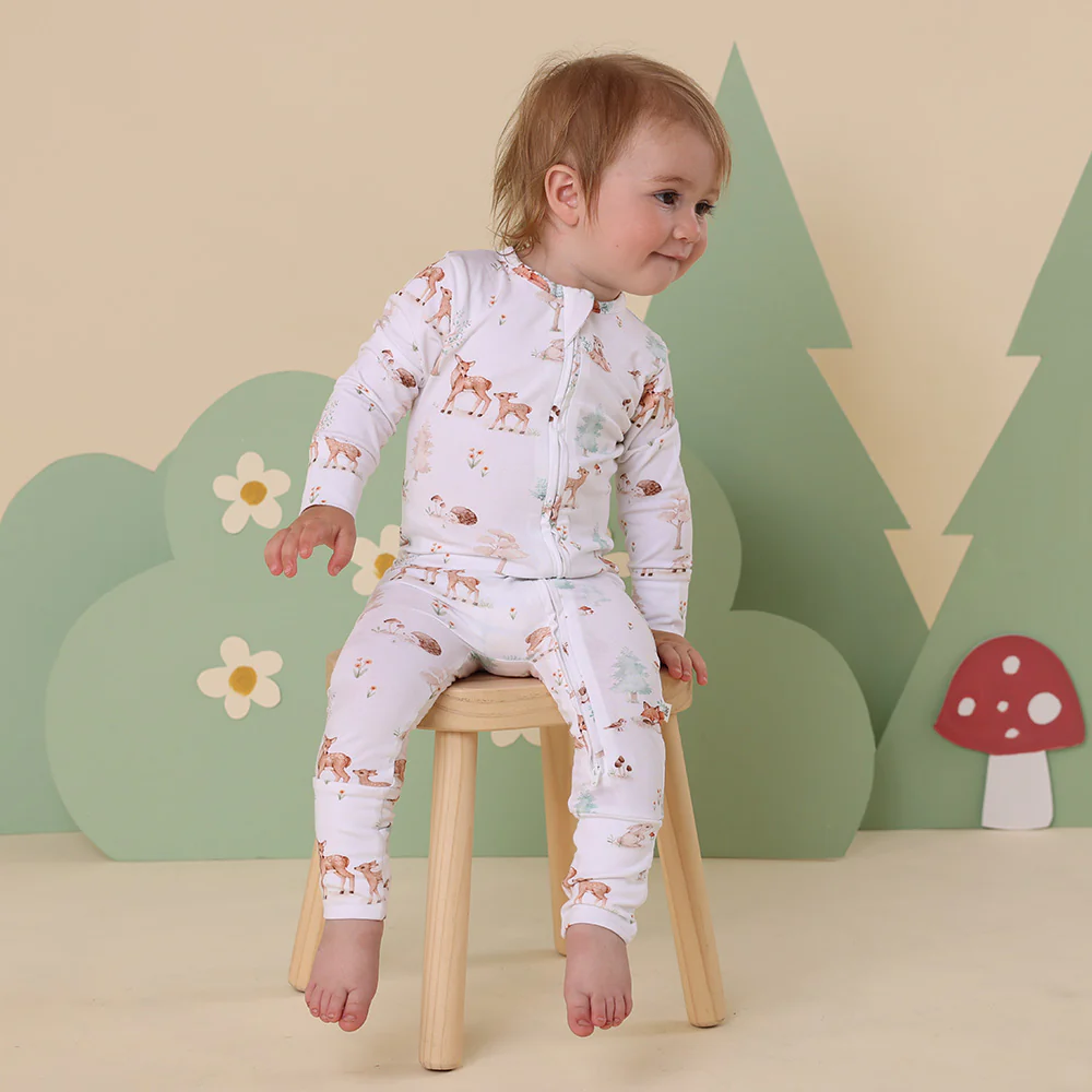 Woodland Tales Organic Snugglesuit Convertible Romper - Image 9