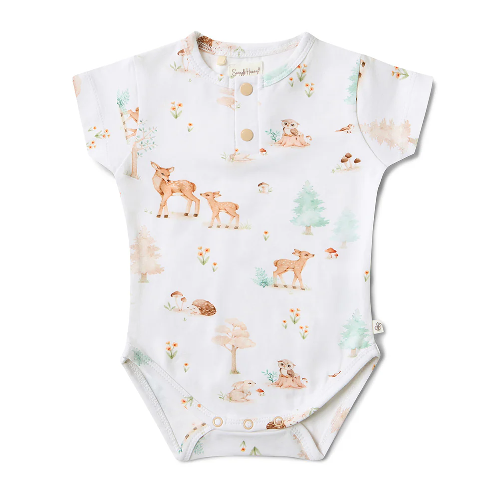 Woodland Tales Short Sleeve Organic Bodysuit - Image 2