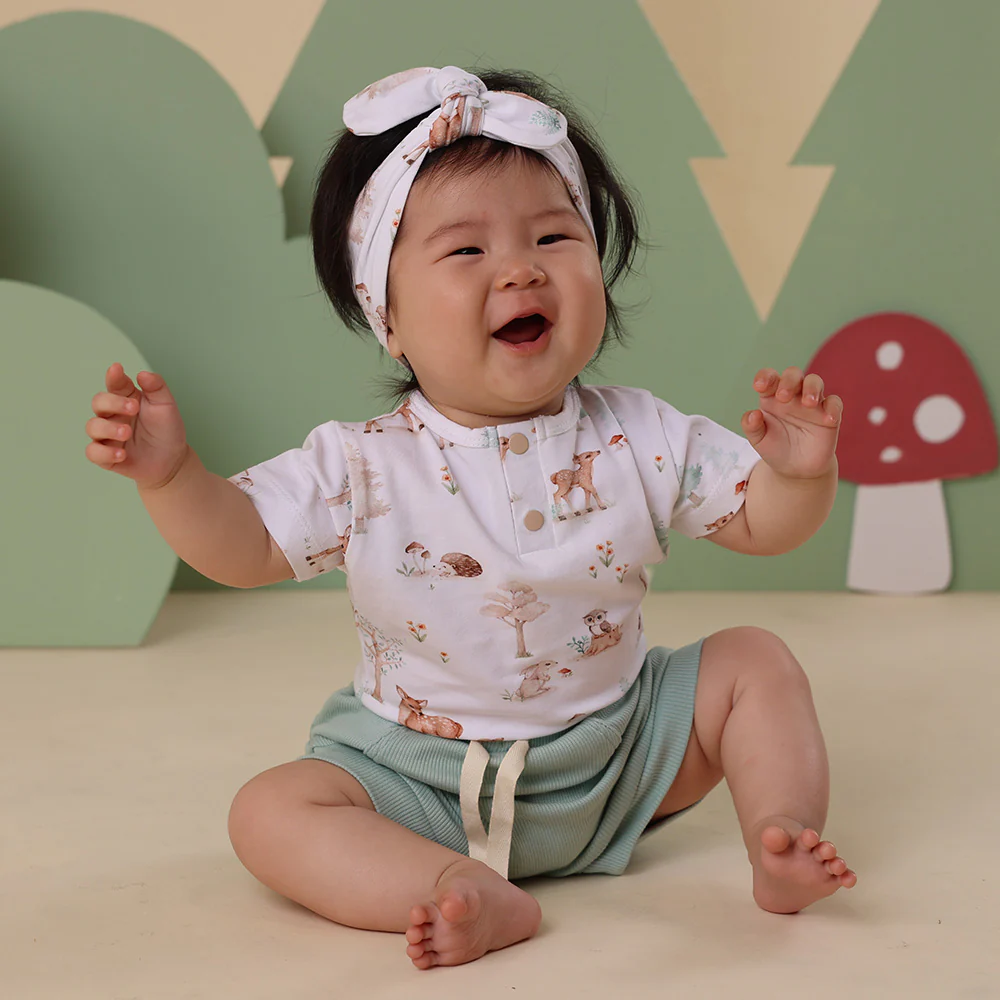 Woodland Tales Short Sleeve Organic Bodysuit - Image 4