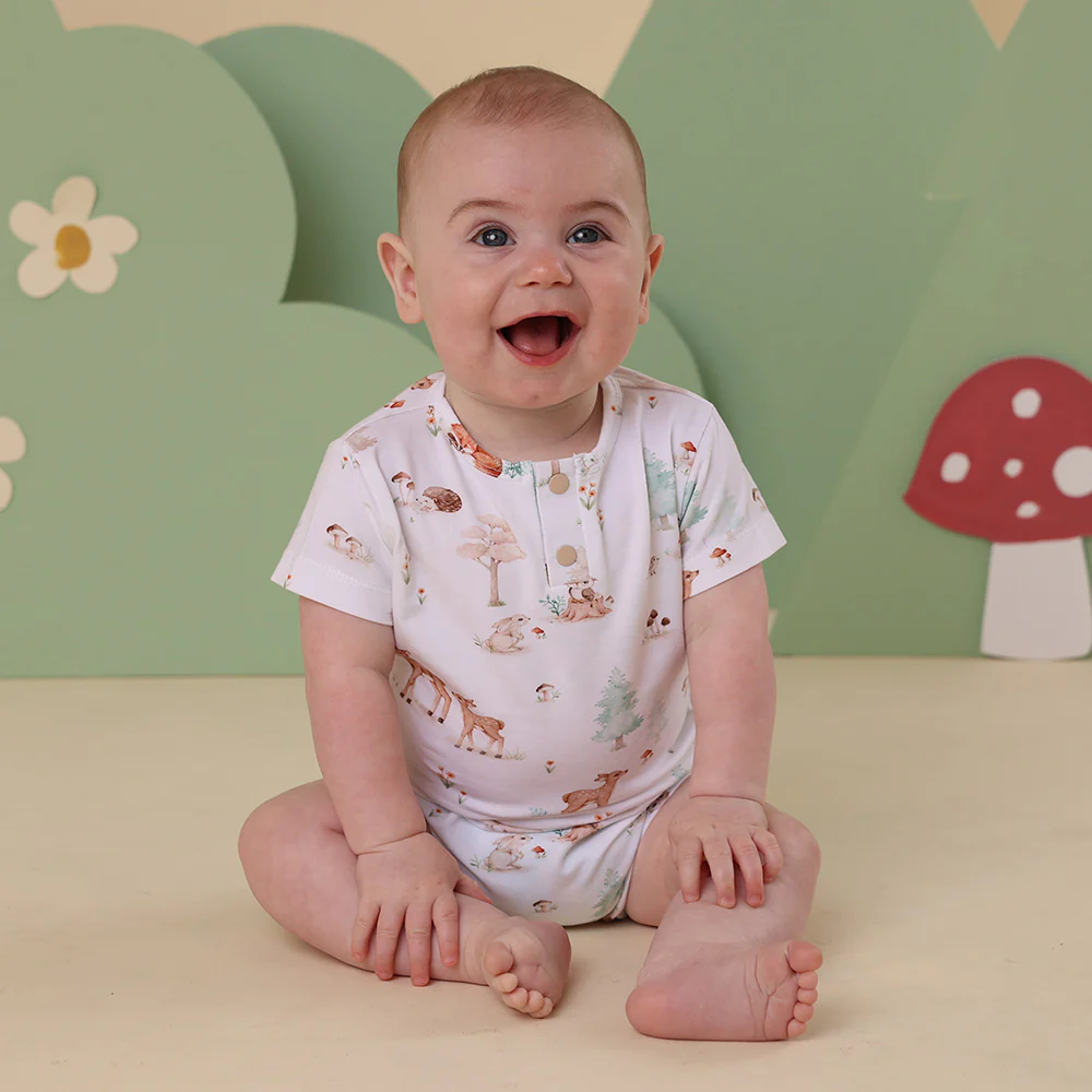 Woodland Tales Short Sleeve Organic Bodysuit - Image 5