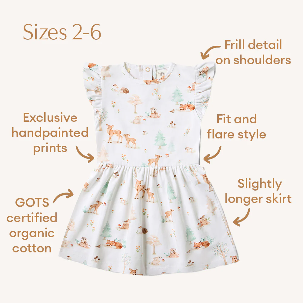 Woodland Tales Short Sleeve Organic Dress - Image 8